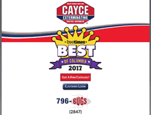 Tablet Screenshot of caycebugs.com